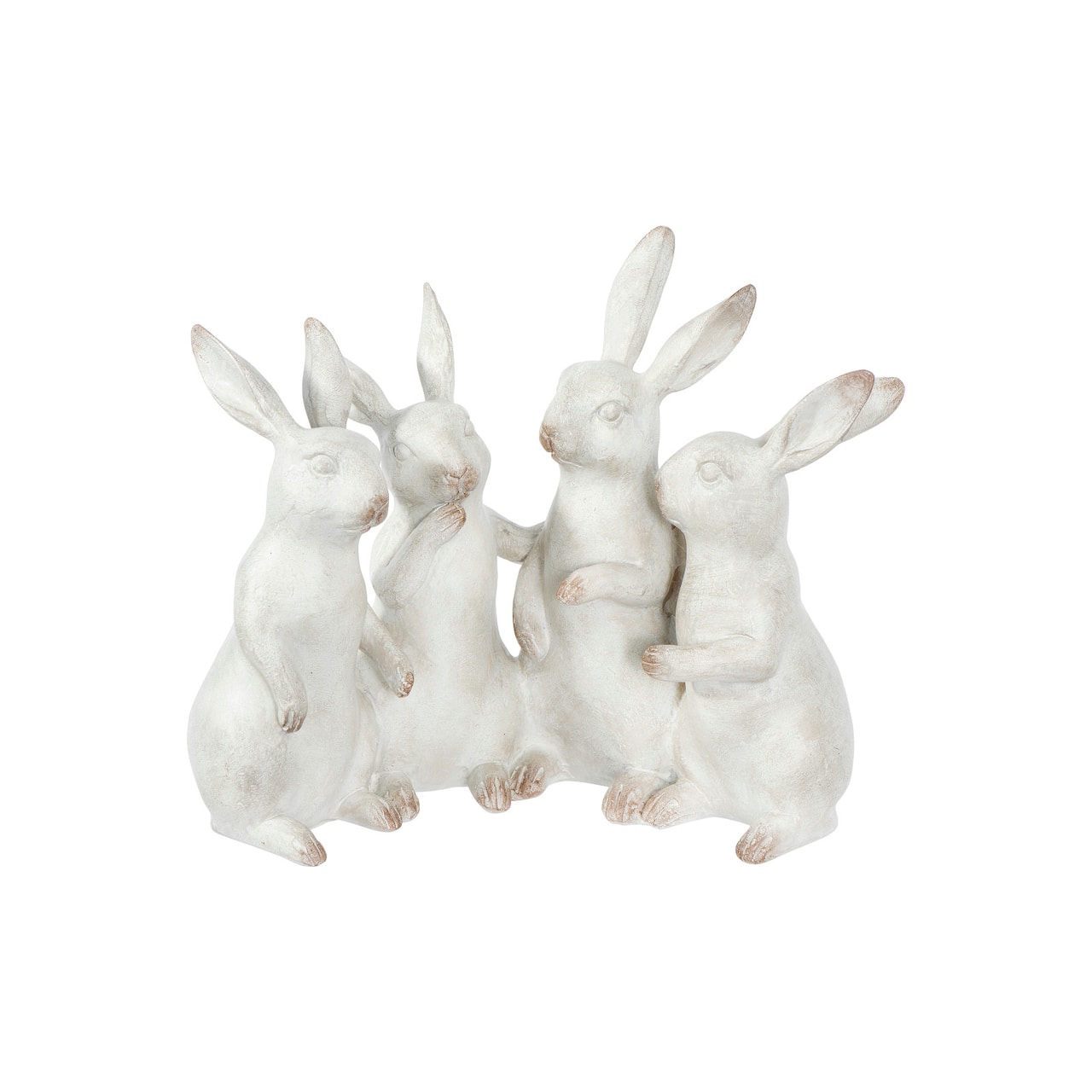 Hello Honey® 9" Whitewashed Bunny Rabbit Quartet